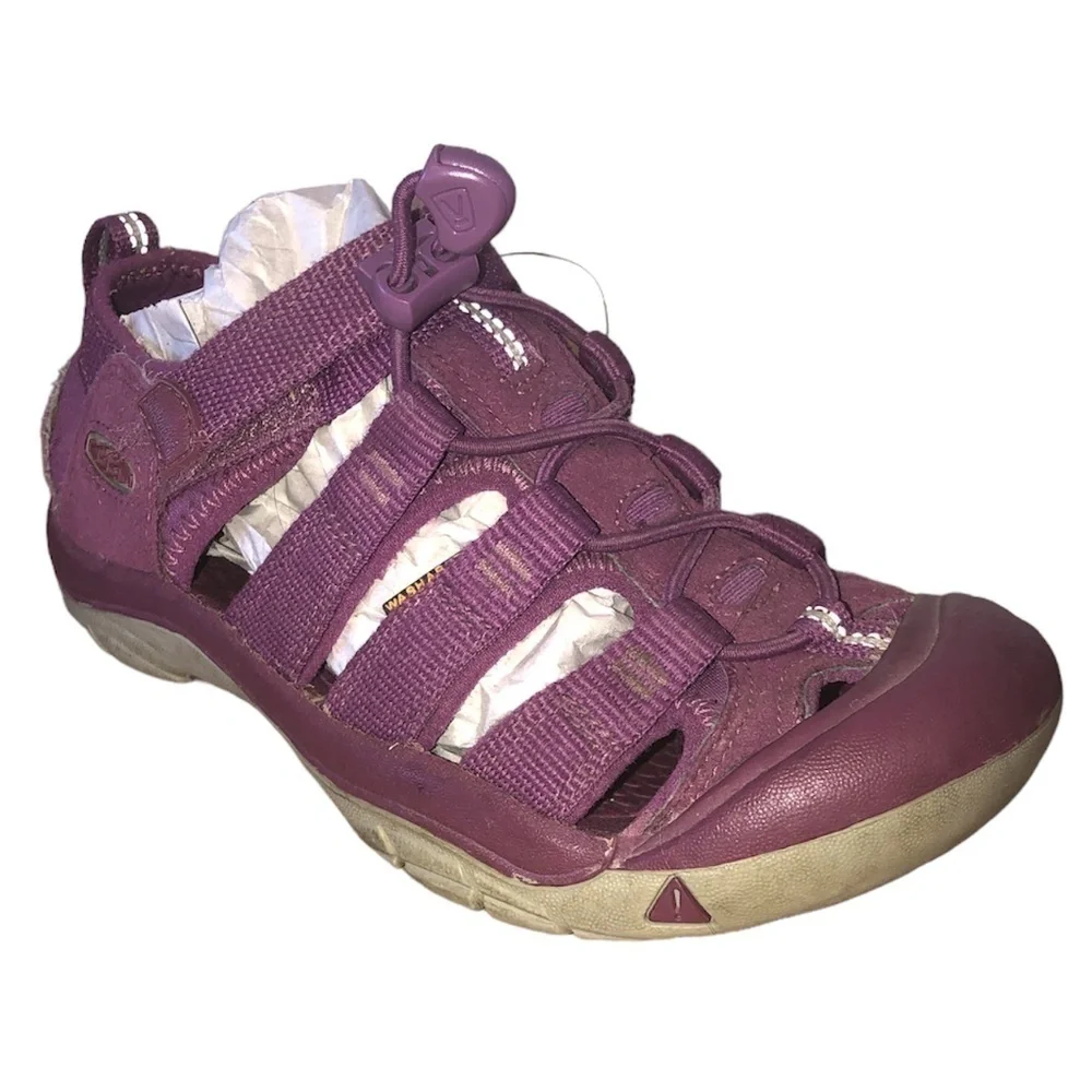 KEEN FOOTWEAR Sandals Girls Size 2 Purple Gray Washable Hiking Water Shoes